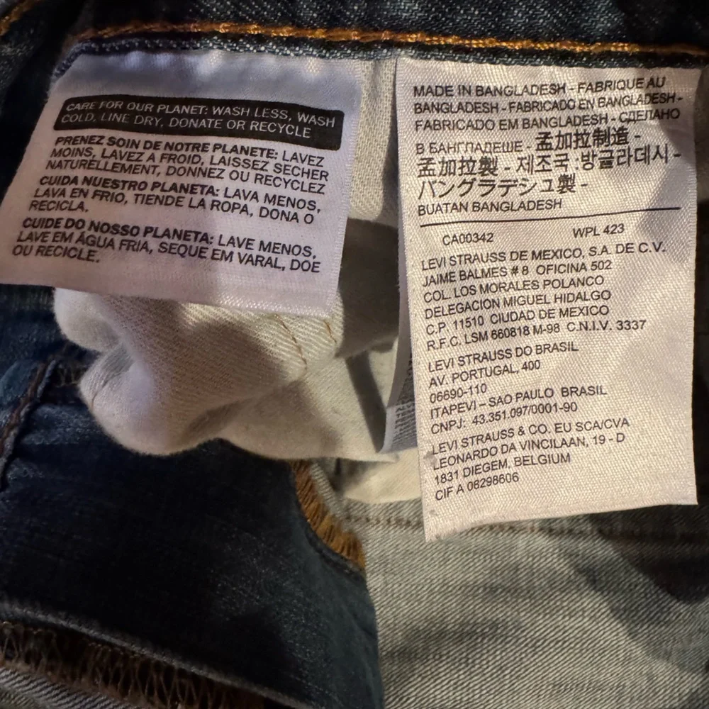 Levi’s 505 Jeans Men’s 38x32 Straight Leg Blue Denim Classic Fit